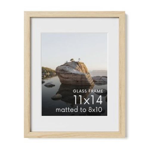 Haus And Hues Oak Picture Frame With Glass, Natural, 11x14