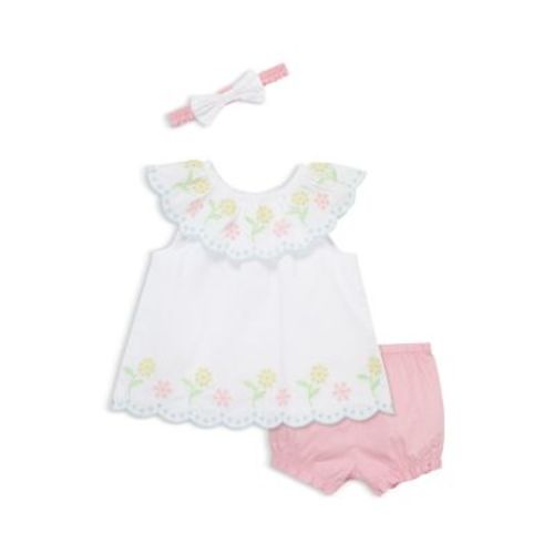 Girls' 3 Piece Multi Eyelet Sunsuit Set - Baby