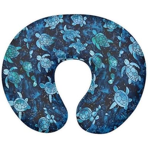 Sea Turtle Breast Feeding Pillows for Babies Boys & Girls Soft Breathable Nursing Pillow Case U Shaped Nursing Pillow Slipcovers for Breastfeeding Mom