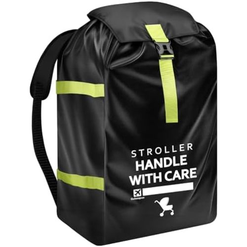 Upgrade Stroller Bag for Airplane: 46" H x 24" W x 15" D Large Stroller Cover with Shoulder Handle for Air Travel, Travel Essentials for Single, Double, Jogging Stroller, Chicco, UPPAbaby, Evenflo