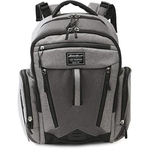 Eddie Bauer Places & Spaces Bridgeport Diaper Bag Backpack, 1 Count (Pack of 1)