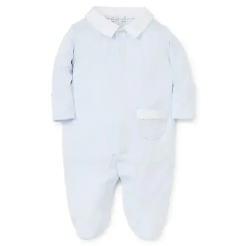 Blue Kissy New Beginnings Footie w/Collar