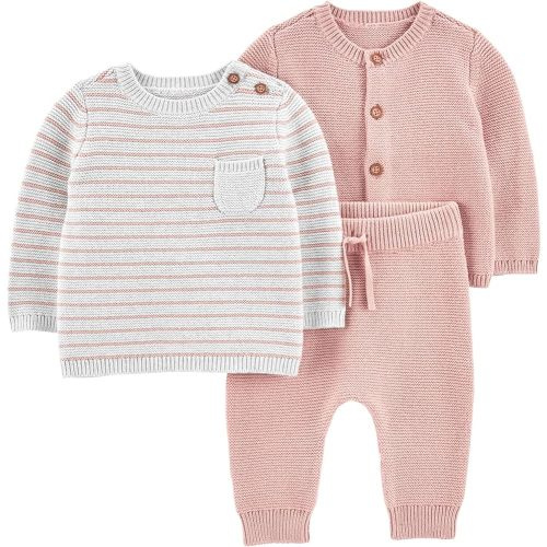 Simple Joys by Carter's baby-girls 3-piece Sweater Set