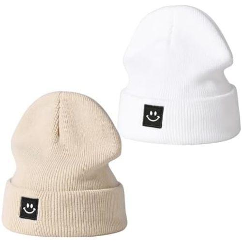Baby Beanie Knit Ski Hat,Toddler Winter Beanies,Warm Knit Hat for Girls Boys Children Caps