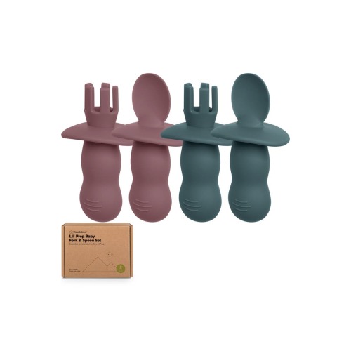 2-Sets Prep Baby Spoons & Forks Set