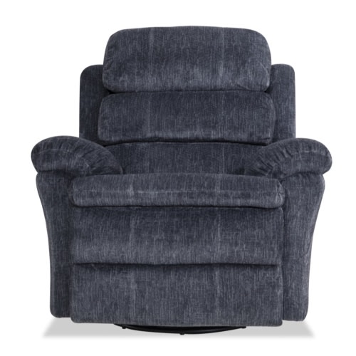 Bob-O-Pedic® Charcoal Swivel Manual Glider Recliner | Bob's Discount Furniture & Mattress Store