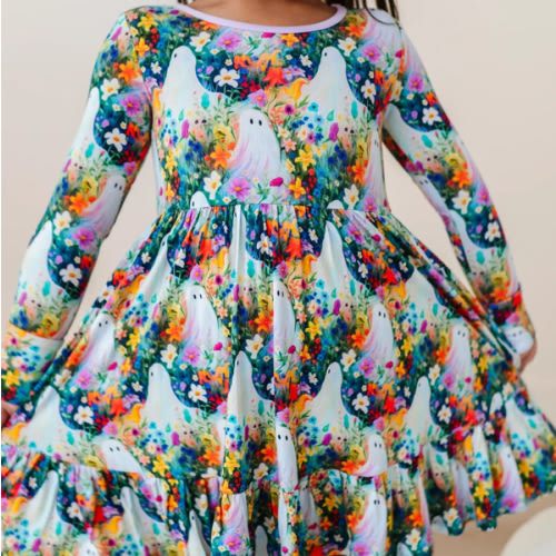 Boo-tiful Blooms Girls Dress & Shorts Set