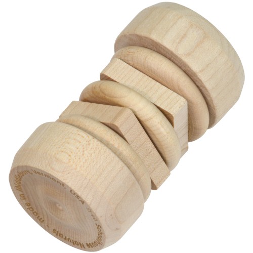 Unfinished Wooden Disk Rattle