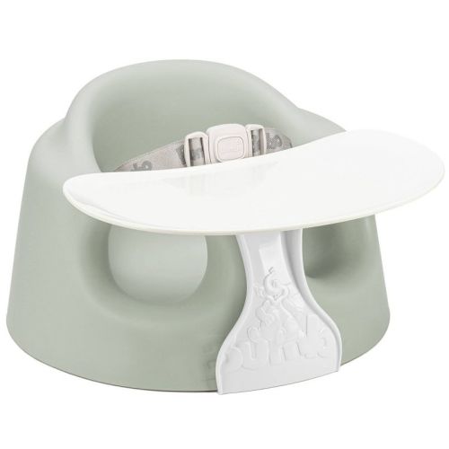 Bumbo Floor Seat PLUS+ with Tray Infant Positioning Seat - Agave