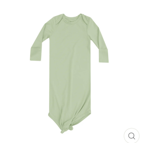 Knotted Gown - Solid Foam Green