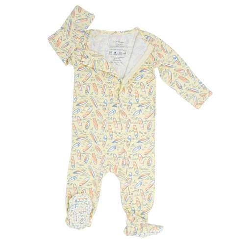 Surfboard Waves Zipper Footie