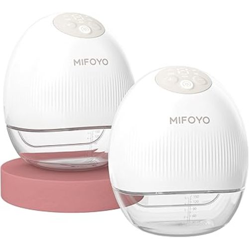 Breast Pump Wearable Breast Pumping: Electric Breast Pumps Hands Free Breastfeeding Pumps with 4 Modes & 9 Levels - Rechargeable Milk Pump, Smart Display for Moms, 24mm 2 Pack