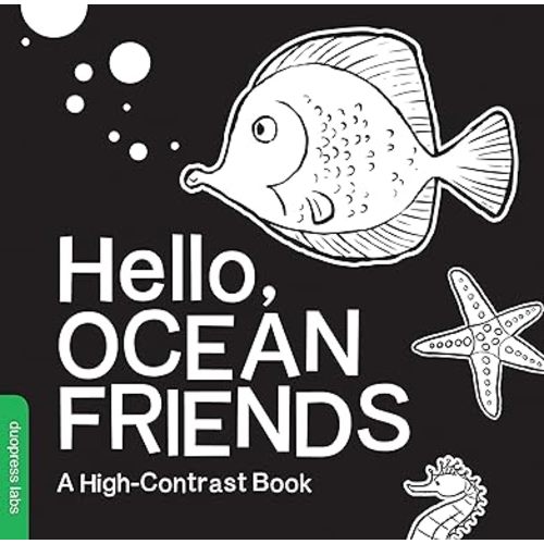 Hello, Ocean Friends: A Durable High-Contrast Black-and-White Board Book