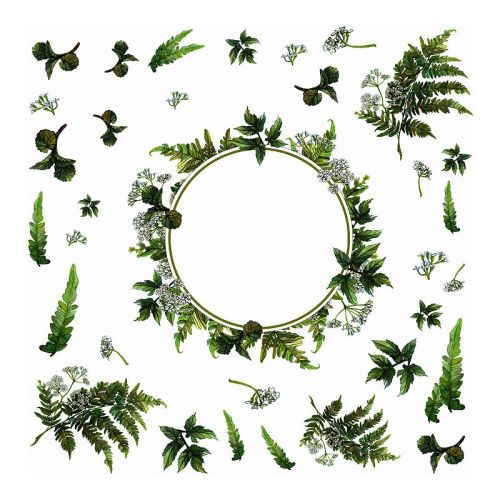 RoomMates Faux Fern Mirror Peel & Stick Wall Decal