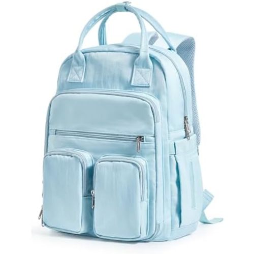 Diaper Bags Backpack for Mom Dad Baby Care Bag Maternity Nappy Bags for Boys Girls Small Blue Pañaleras para bebe Baby Changing Bag Large Capacity Waterproof Multifunction Travel Backpack