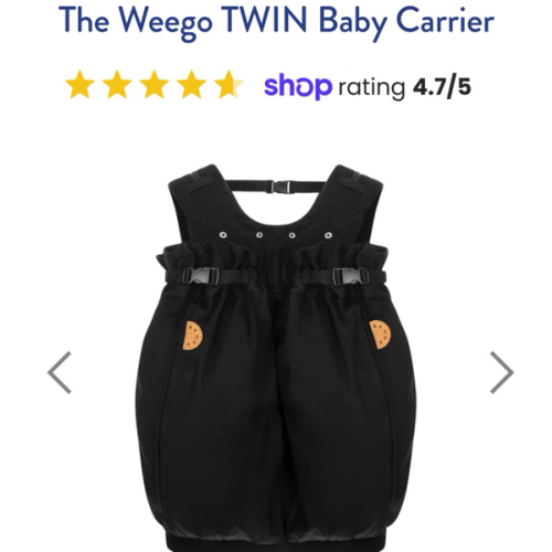 The Weego TWIN Baby Carrier