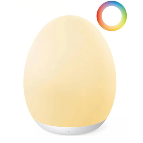 JolyWell Night Light for Kids, Baby Night Light with 7 Colors Changing Mode & Stepless Dimming, Nursery Night Light BPA Free,Rechargeable Egg Night Light for Breastfeeding 1h Timer & Touch Control