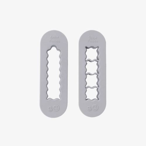 ezpz 2pc Baby-Led Food Cutter - Pewter