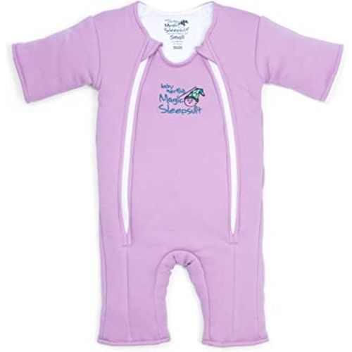 Magic Sleepsuit Baby Merlin's 100% Cotton Baby Transition Swaddle - Baby Sleep Suit - Lavender colour -for 3-6 Months baby