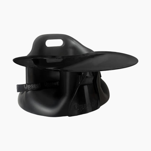 Upseat Baby Floor & Booster Seat with Tray - Midnight Black