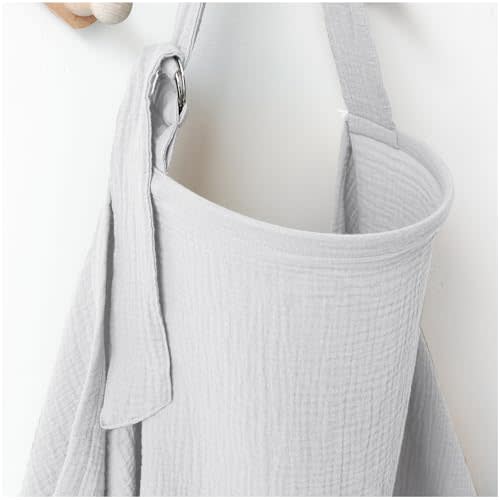 MairMore Muslin Nursing Covers for Breastfeeding, Privacy Breast Feeding Cover with Arch Neckline for Mom and Baby, Breathable 100% Cotton Nursing Apron Multi-use Stroller Cover
