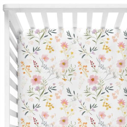 Winnies Wildflowers Crib Sheet