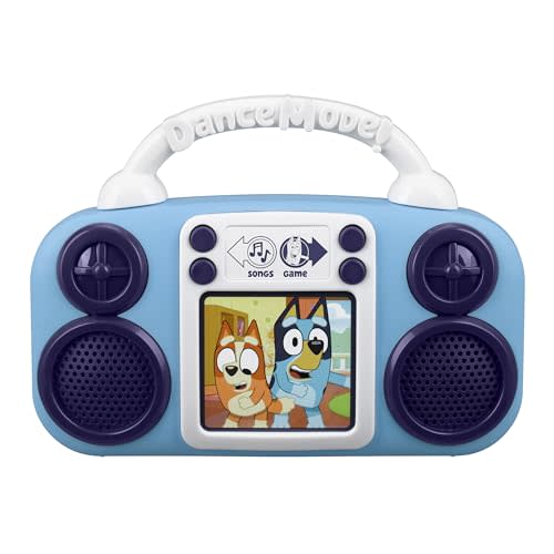 eKids Bluey Toy Music Player, Toy for Toddlers with Built-in Music, for Fans of Bluey Toys for Boys and Girls