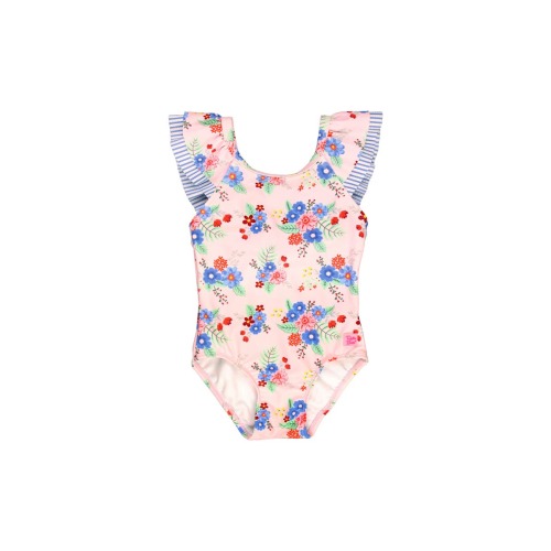 Baby Girls Ruffle V-Back One Piece, 3-6M
