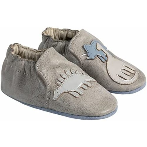 Robeez Baby Boys and Unisex Soft Soles Slip-Resistant Crib Shoes Slippers for Infant and Toddler, 0-24 Months