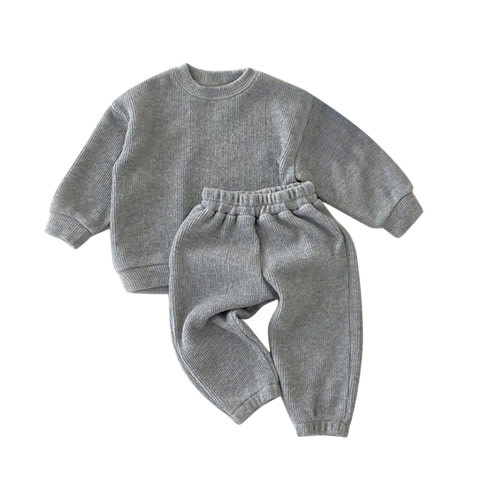Kureaily Baby Girls Boys Autumn Solid Cotton Long Sleeve Long Pants Set Outfits Clothes Cardigan Set Baby Boy Boys Summer Clothes 4 Piece Set Baby 12-18 Months