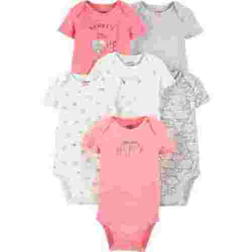 Carter's Child of Mine Baby Girl Bodysuits, 6-Pack, Preemie-24 Months, Snaps, Mix Colors