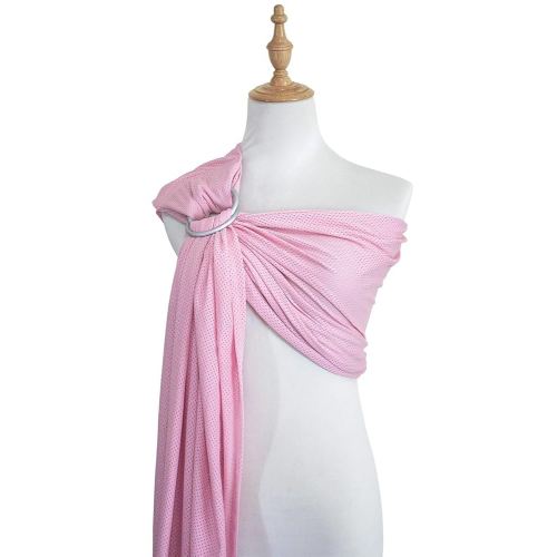Baby Water Ring Sling Carrier | Lightweight Breathable Mesh Baby Wrap for Infant, Newborn, Kids and Toddlers | Perfect for Summer, Swimming, Pool, Beach | Great for Dad Too Pink