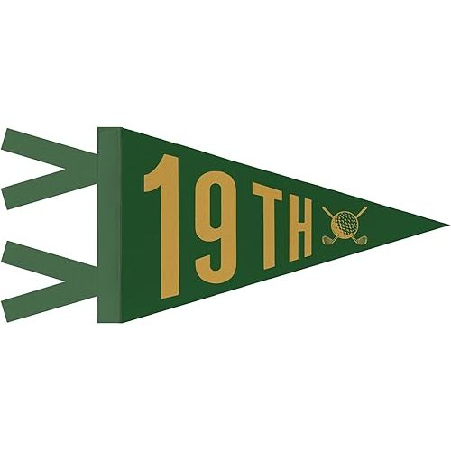 Vintage Golf Wall Art Banner Felt Pennant, Playroom Decor, Vintage Sports Nursery Decor for Kids Toddler Boys Room Bedroom, Golf Classroom Decorations Felt Banner Pennant Flag, 8x17 Inch