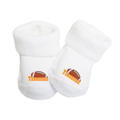 Baby Sock Toe Booties for Tennessee Football Fans