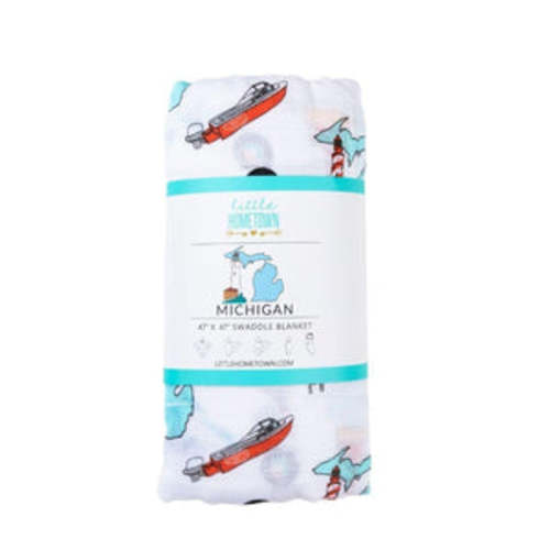 Michigan Baby Muslin Swaddle Blanket: Soft & Breathable - Little Hometown