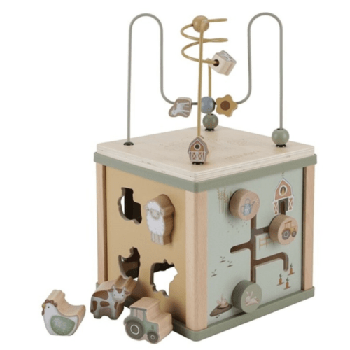 Little Farm Activity Cube | Little Dutch | TOCTOC Kids Store