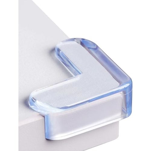 24 Pack Corner Protector for Baby: Baby Proofing Safety Corner Clear Furniture Tablet Corner Protection| Protectors Guards, Baby Proof Bumper & Cushion to Cover Sharp Furniture & Table Edges(L Shape)