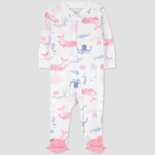 Carter's Just One You® Baby Girls' Sleep N' Play, Color: Pink/Blue/White, Size: Newborn