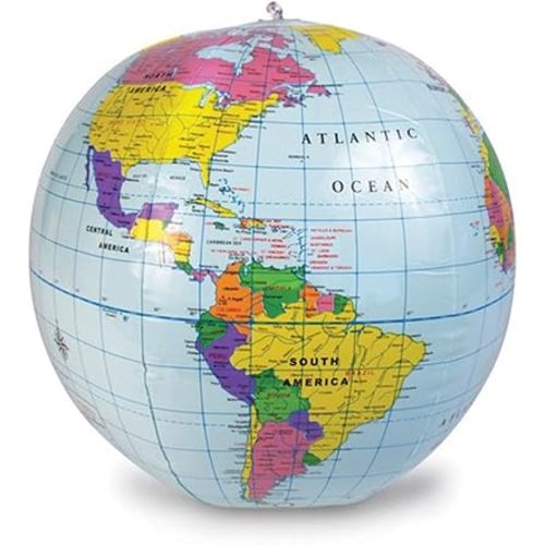 Learning Resources Inflatable 12 inch Globe - Ages 6+ Earth Globe, Geography for Kids
