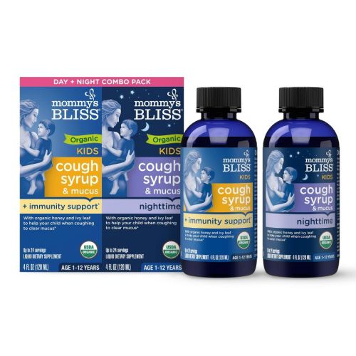 Mommy’s Bliss Organic Kids Cough Syrup & Mucus Day & Night Combo Pack