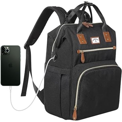 Diaper Bag Backpack:Baby Bag Large Tote Diaper bag for Boys and Girls, Men's Diaper Backpack, Women's Shoulder Mommy Bag, 2 Kids Nappy bag for mom and dad Black