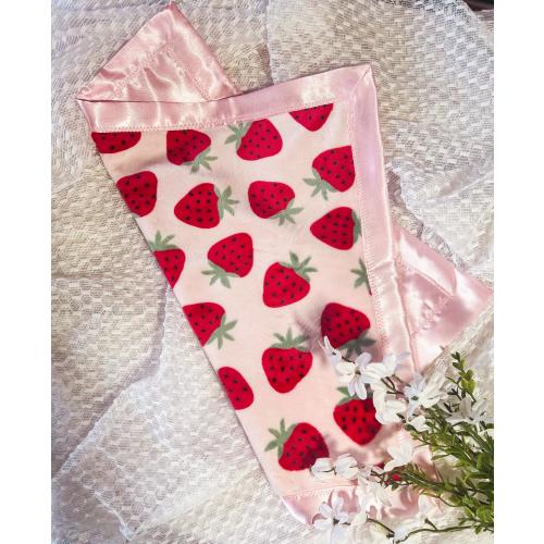 Strawberry Sweetness Silky Baby Blanket
