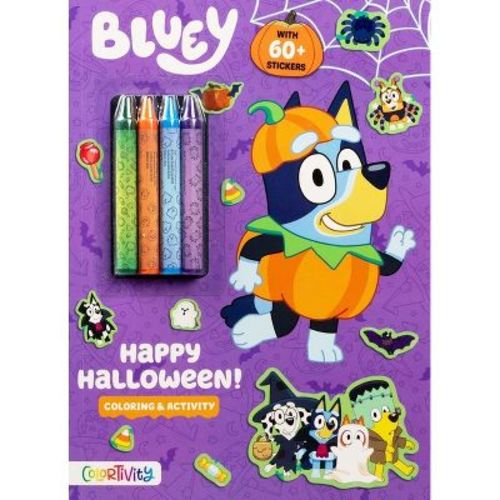 Bluey Colortivity: Happy Halloween! - (Color & Activity with Crayons) by Grace Baranowski (Paperback)