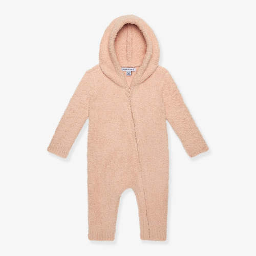 Dusty Blush Cuddle Hooded Romper
