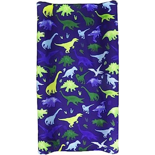 Baby Boy Changing Pad Cover Dinosaur Diaper Changing Mat Cover Sheets for Newborn Stretchy Changing Table Cover (Blue)