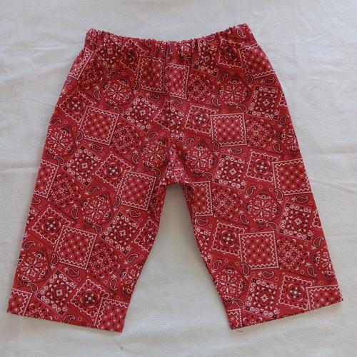 Bandana Cotton kids Pants,   infant to size 4 red brown navy pink green kahaki  yellow orange many more colors