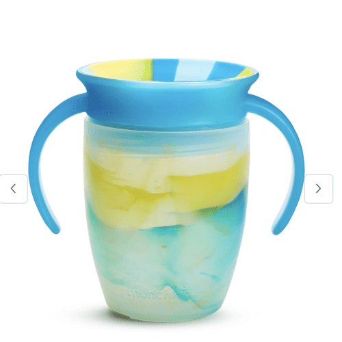 Miracle® 360° Tropical Swirl Trainer Cup, 7oz, Limited Edition | Baby Drinkware | Munchkin
