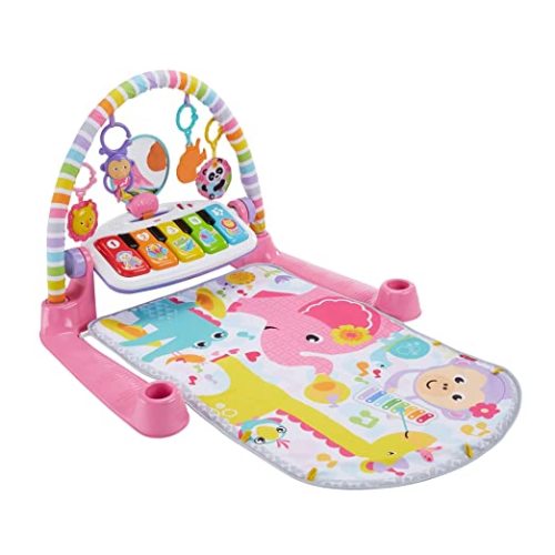 Fisher-Price Deluxe Kick & Play Piano Gym, Pink - DELUXE KNP PIANO GYM PINK (FFP)