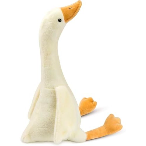 Goose Stuffed Animal Home Decoration Set - 19.7 Inch Cute Duck Plush Toy, Goose Plush Soft Swan Hugging Pillow, Gift for Kids Friends, White