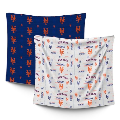 Infant New York Mets  Pegasus 47" x 47" Home & Away Two-Piece Muslin Blanket Set